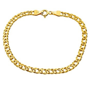 9ct Gold 3.3g 7 inch Curb Bracelet